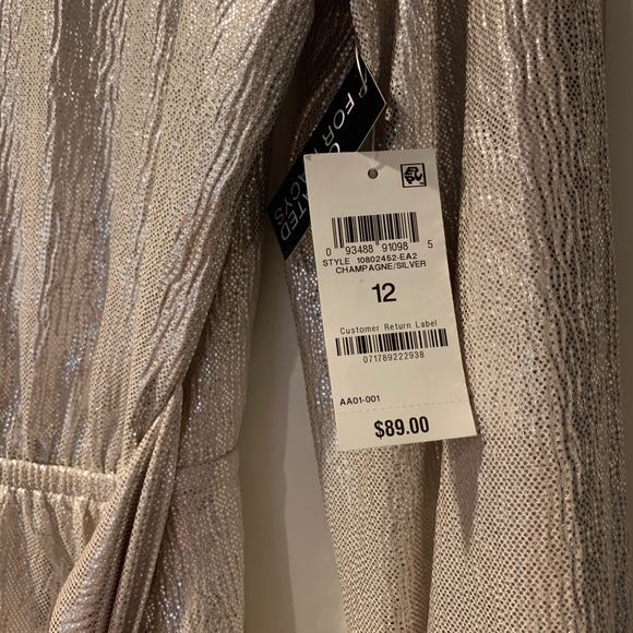 NWT International Concepts Shimmer Dress Size 12 - Picture 3 of 4